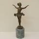 Statue Sculpture Dancer Art Deco Style Art Nouveau Massive Bronze Sign