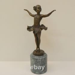 Statue Sculpture Dancer Art Deco Style Art Nouveau Massive Bronze Sign