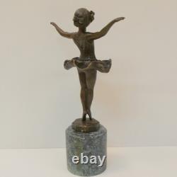 Statue Sculpture Dancer Art Deco Style Art Nouveau Massive Bronze Sign