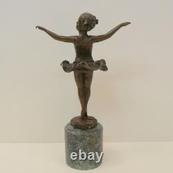 Statue Sculpture Dancer Art Deco Style Art Nouveau Massive Bronze Sign