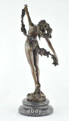 Statue Sculpture Dancer Nue Sexy Style Art Deco Style Art Nouveau Bronze Massi