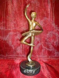 Statue Sculpture Dancer Style Art Deco Style Art Nouveau Massive Bronze Sign