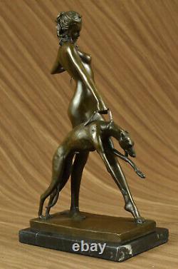 Statue Sculpture Diane Chasseresse Art Deco Style New Bronze Lost Wax