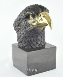 Statue Sculpture Eagle Bird Animal Bird Style Art Deco Massive Bronze Sign