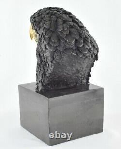 Statue Sculpture Eagle Bird Animal Bird Style Art Deco Massive Bronze Sign