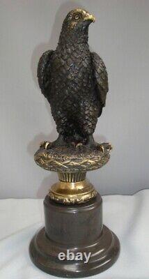 Statue Sculpture Eagle Bird Animalier Art Deco Style Art Nouveau Bronze