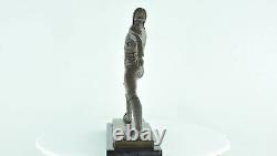 Statue Sculpture Fencing Epee Art Deco Style Art Nouveau Solid Bronze Sig