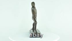 Statue Sculpture Fencing Epee Art Deco Style Art Nouveau Solid Bronze Sig