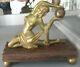 Statue Sculpture Figurine Dancer At The Ball Nue Art Deco Golden Bronze Tbe 1930