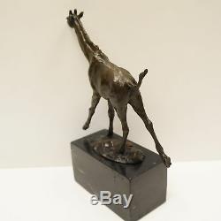 Statue Sculpture Giraffe Animal Style Art Deco Art Nouveau Massive Bronze