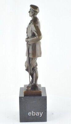 Statue Sculpture Golf Golf Style Art Deco Style Art New Solid Bronze Sig