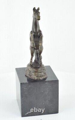 Statue Sculpture Horse Animal Style Art Deco Style Art Nouveau Massive Bronze