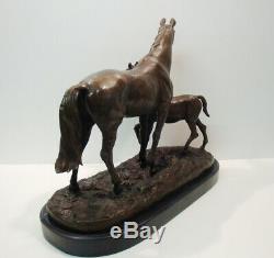 Statue Sculpture Horse Animal Style Art Deco Style Art Nouveau Solid Bronze