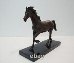 Statue Sculpture Horse Foal Animalier Art Deco Style Art Nouveau Bronze