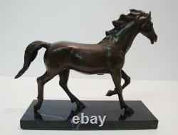 Statue Sculpture Horse Foal Animalier Art Deco Style Art Nouveau Bronze