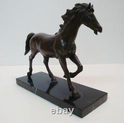 Statue Sculpture Horse Foal Animalier Art Deco Style Art Nouveau Bronze