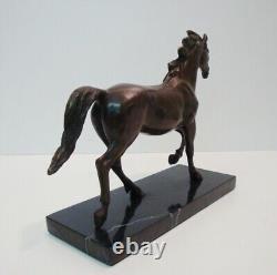 Statue Sculpture Horse Foal Animalier Art Deco Style Art Nouveau Bronze