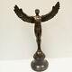 Statue Sculpture Icarus Angel Nude Style Art Deco Style Art Nouveau Solid Bronze Si