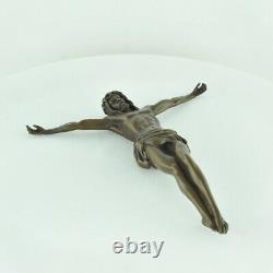 Statue Sculpture Jesus-christ Style Art Deco Massive Bronze
