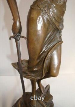 Statue Sculpture Justice Themis Art Deco Style Art Nouveau Bronze Massi