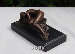 Statue Sculpture Naked Lady Sexy Style Art Deco Style Art Nouveau Bronze