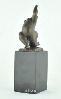 Statue Sculpture Nude Dancer Acrobat Modern Style Art Deco Bronze