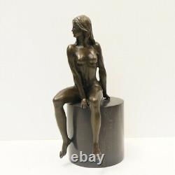 Statue Sculpture Nymph Sexy Style Art Deco Style Art New Solid Bronze Sign
