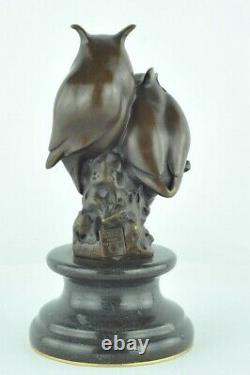 Statue Sculpture Owl Owl Animal Owl Style Art Deco Massive Bronze Sign