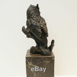 Statue Sculpture Owl Owl Bird Animal Style Art Deco Bronze Massif If