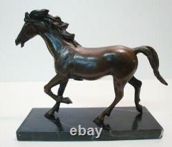 Statue Sculpture Poulain Animalist Style Art Deco Style Art Nouveau Bronz