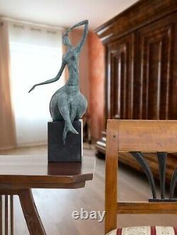 Statue Woman Erotica Bronze Art Sculpture Figurine 42cm