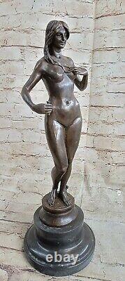 Style Art New Statue Woman Siren Chair Bronze Venus Sculpture Eve Brown