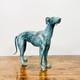 Superb Art Deco Bronze Sculpture Of A Standing Greyhound With Green Patina Circa 1930