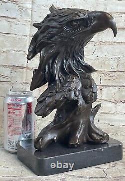 Tail Eagle Bronze Sculpture Big Bird Statue Art Deco Figurine Exterior