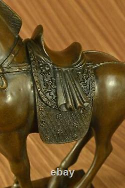 Tang Horse By Barye Art Deco Modern Bronze Sculpture Figure Font Statue