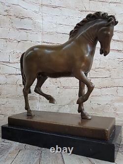 Tang Horse by Barye Modern Art Deco Bronze Sculpture Figurine Casting