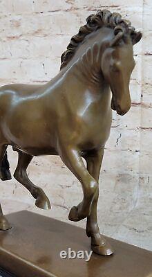 Tang Horse by Barye Modern Art Deco Bronze Sculpture Figurine Casting