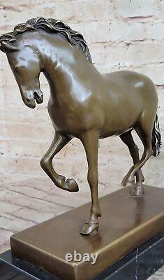 Tang Horse by Barye Modern Art Deco Bronze Sculpture Figurine Casting