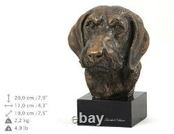 Teckel With Hard Hair, Miniature Statue / Dog Bust Limited Edition, Art Dog En