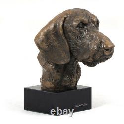 Teckel With Hard Hair, Miniature Statue / Dog Bust Limited Edition, Art Dog En