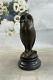 The Art Deco Owl, Beautiful Bronze Statue Sculpture On Real Marble