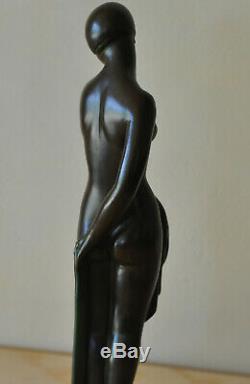 The Fayral Said Faguays For Max Le Verrier Art Deco Woman 30cm