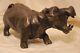 The Hippo And The Bird Bronze Art Sculpture Signed Le Cann Side, Numbered