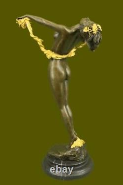 The Vigne Beau Nu Art Deco New Bronze Statue Sculpture New Figurine