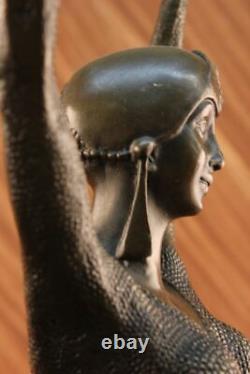 True Bronze Art Deco Lady Dancer Erotic Statue Nu Sculpture Dancer
