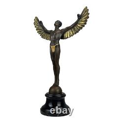 True bronze metal art statue sculpture Greek mythology Icarus on