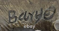 Two African Baby Elephants in Art Deco Bronze Sculpture by Barye SALE