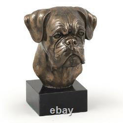 Uncut Boxer, Miniature Statue / Dog Bust, Limited Edition, Art Dog En