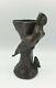 Vase Sculpture Suzanne Bizard Fairy Nymph Bronze Art Deco 1930 Regulates Cast Art