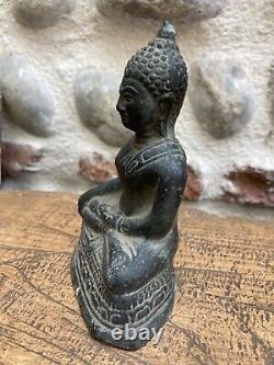Very Beautiful Ancient Bronze Buddha Statue Buddha Shakyamuni Amitabha Sculpture Art.